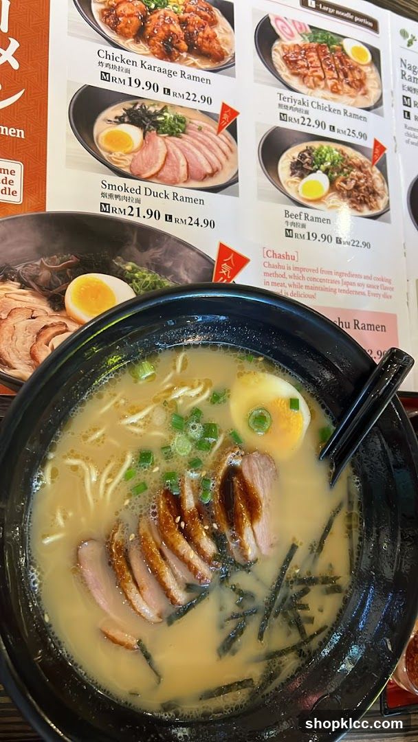 Ramen Menu and Dish