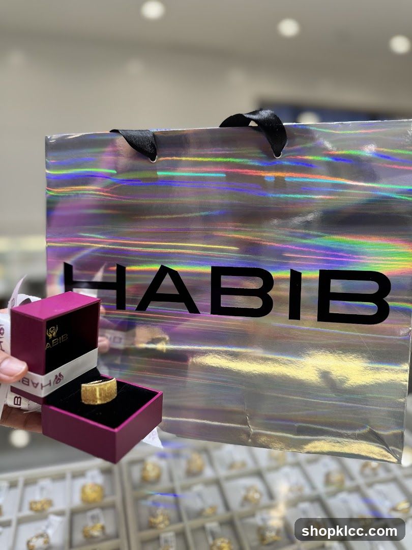 Jewelry Ring in Box with Shopping Bag