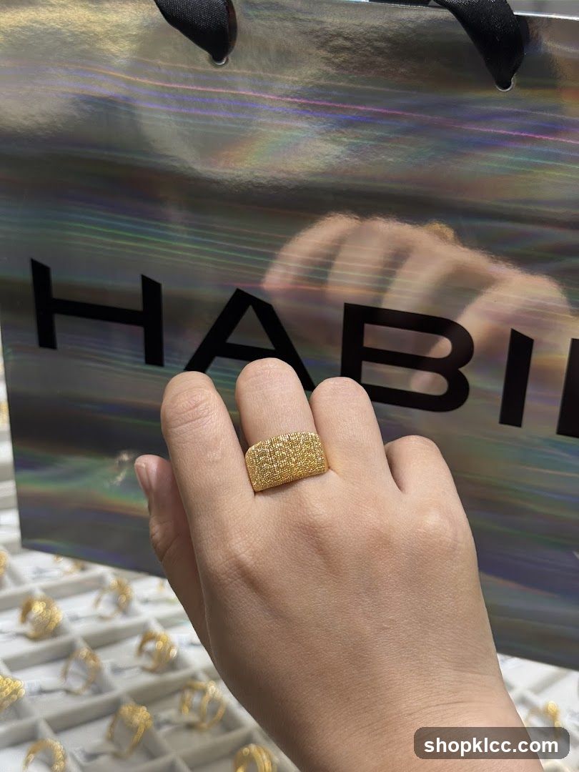 Ring on Hand with Shopping Bag