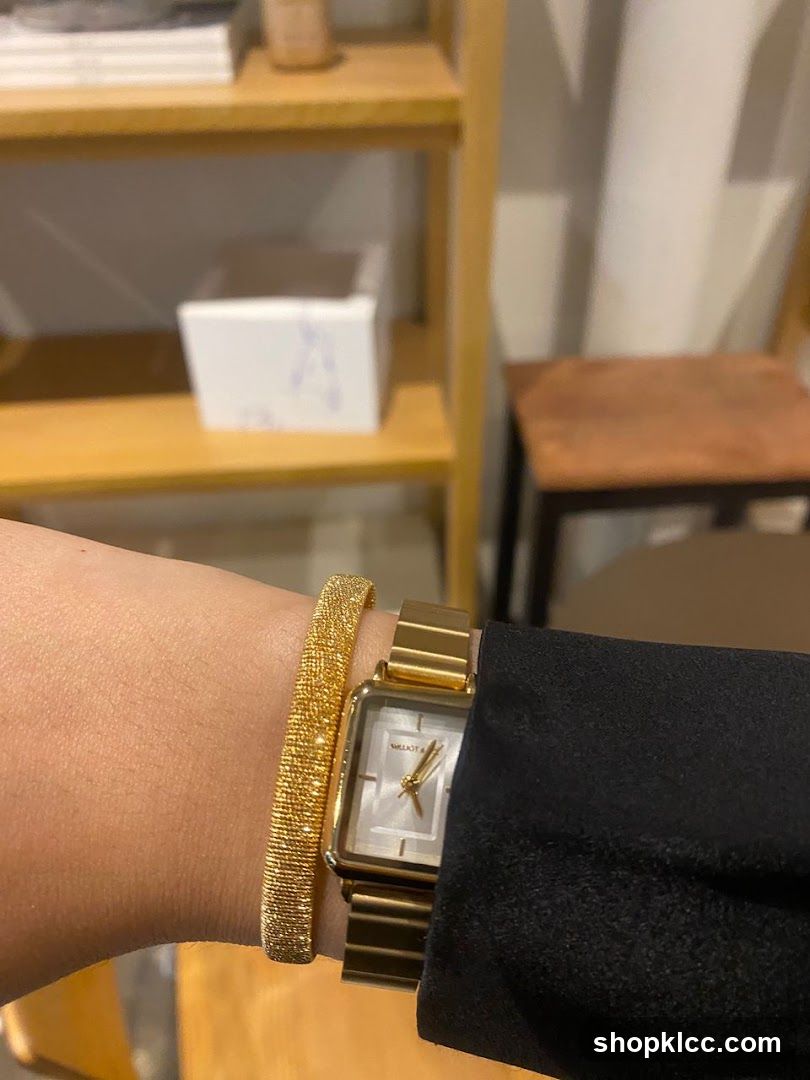 Gold Watch and Bracelet