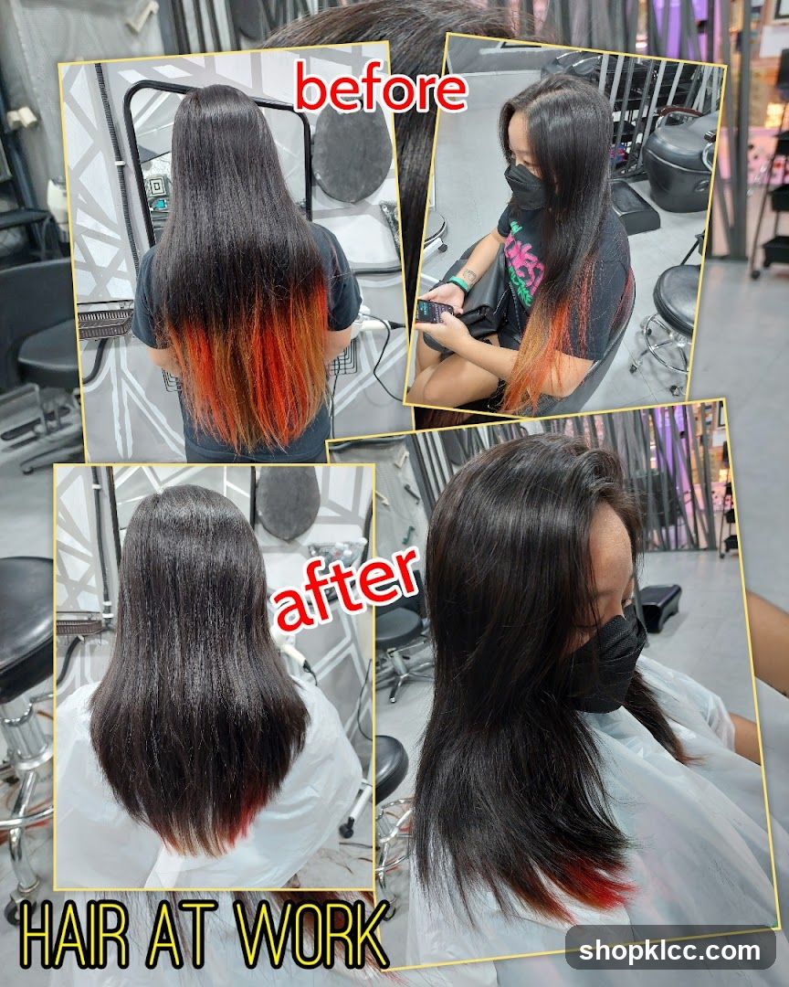 Hair Transformation Before and After