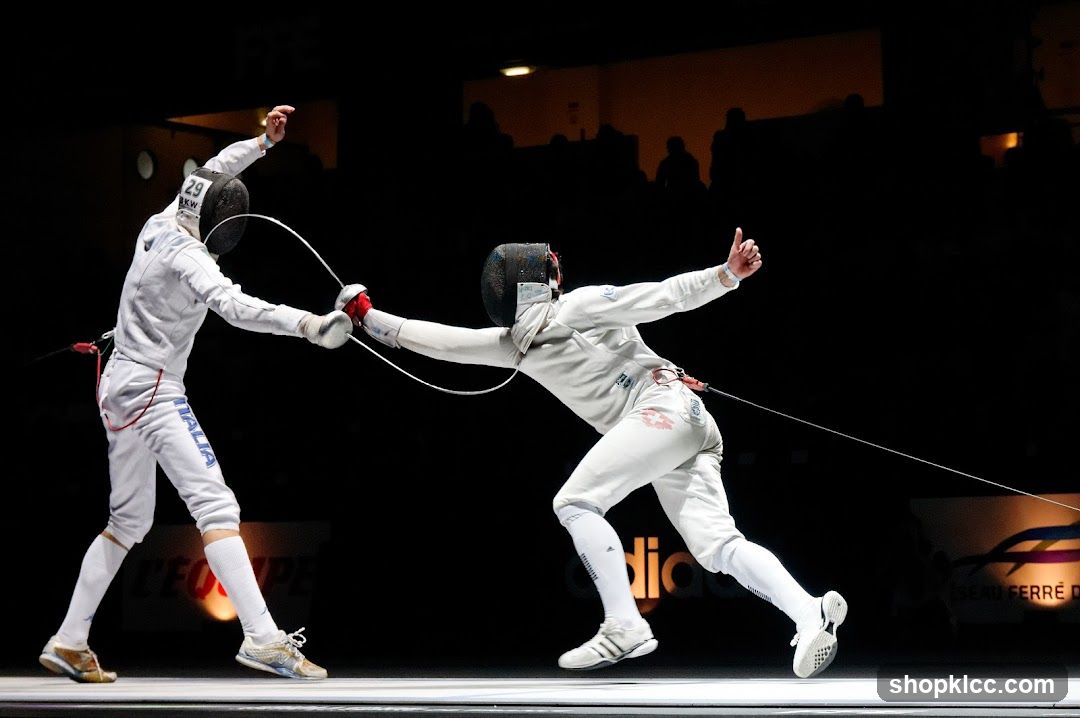 Fencing Match in Progress