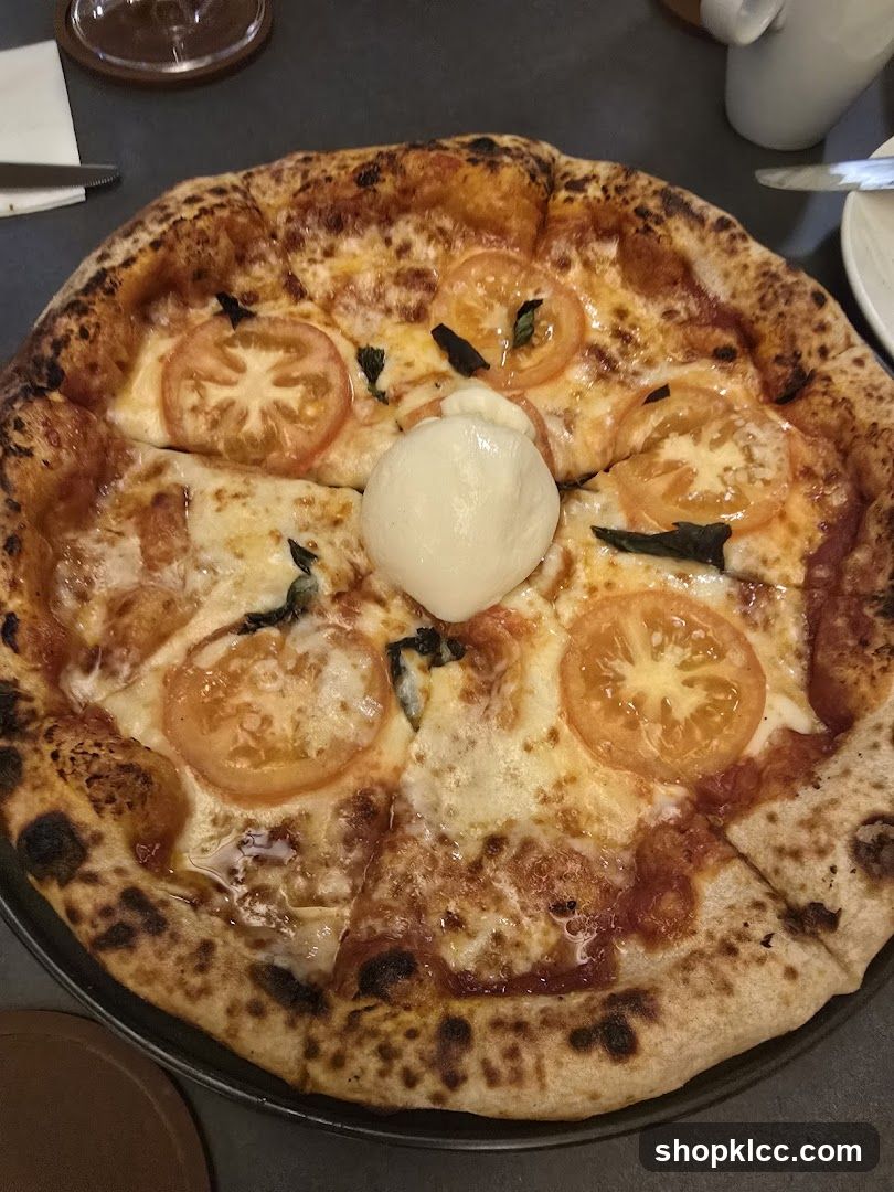 Pizza with Tomato and Mozzarella
