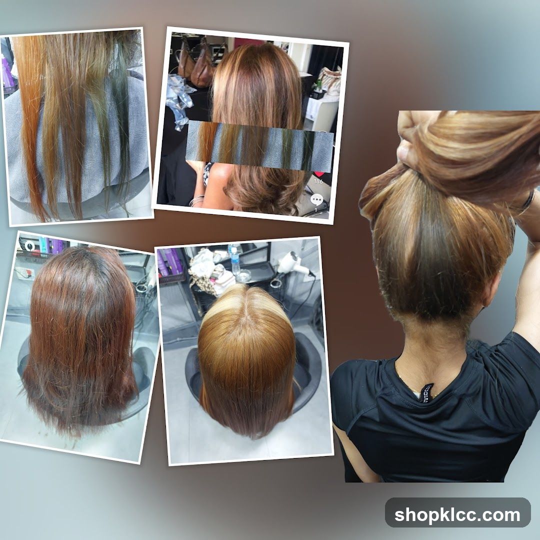 Hair Salon Transformation Collage