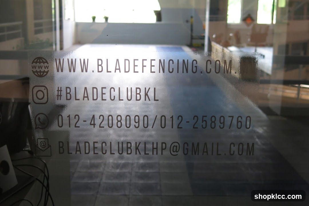 Contact Info on Glass Door