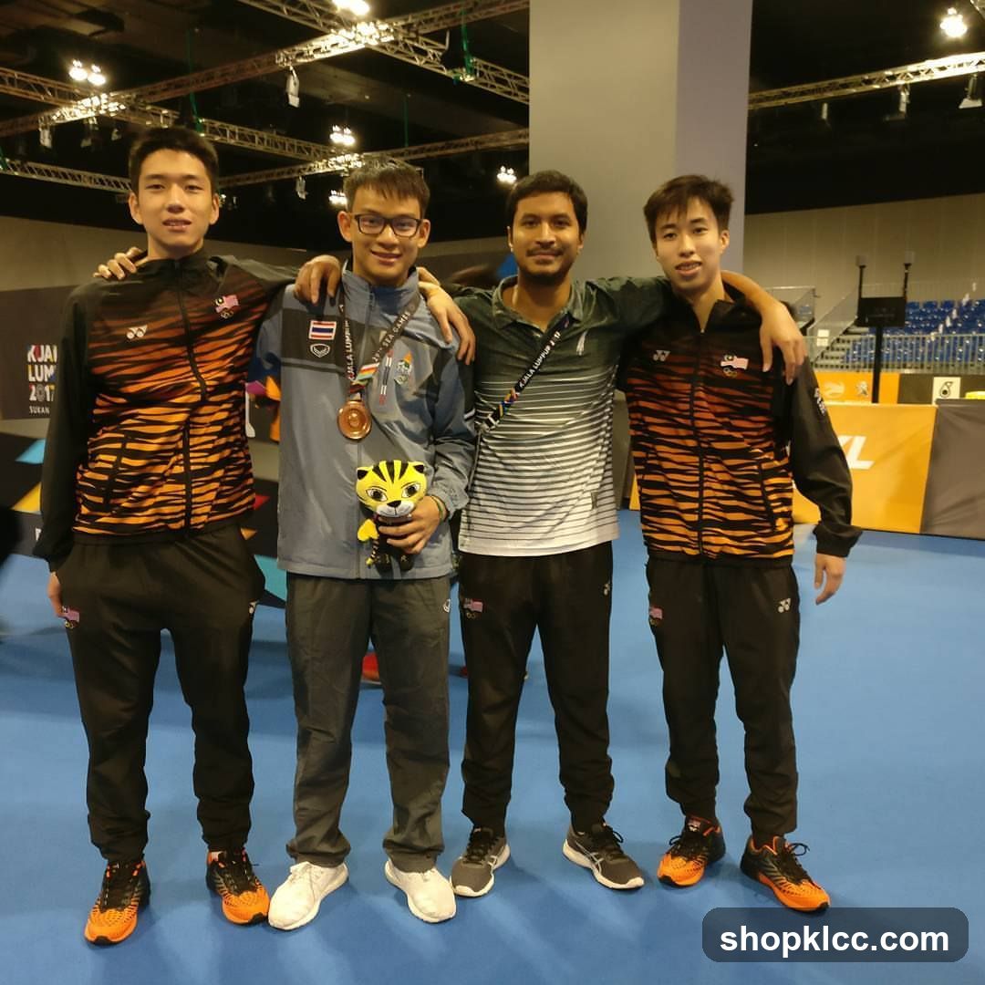 Badminton Team Photo with Trophy