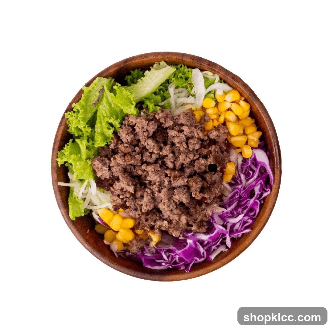 Ground Beef Salad Bowl