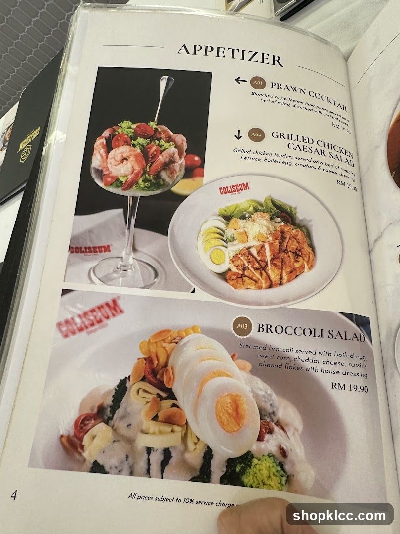 Appetizer Menu