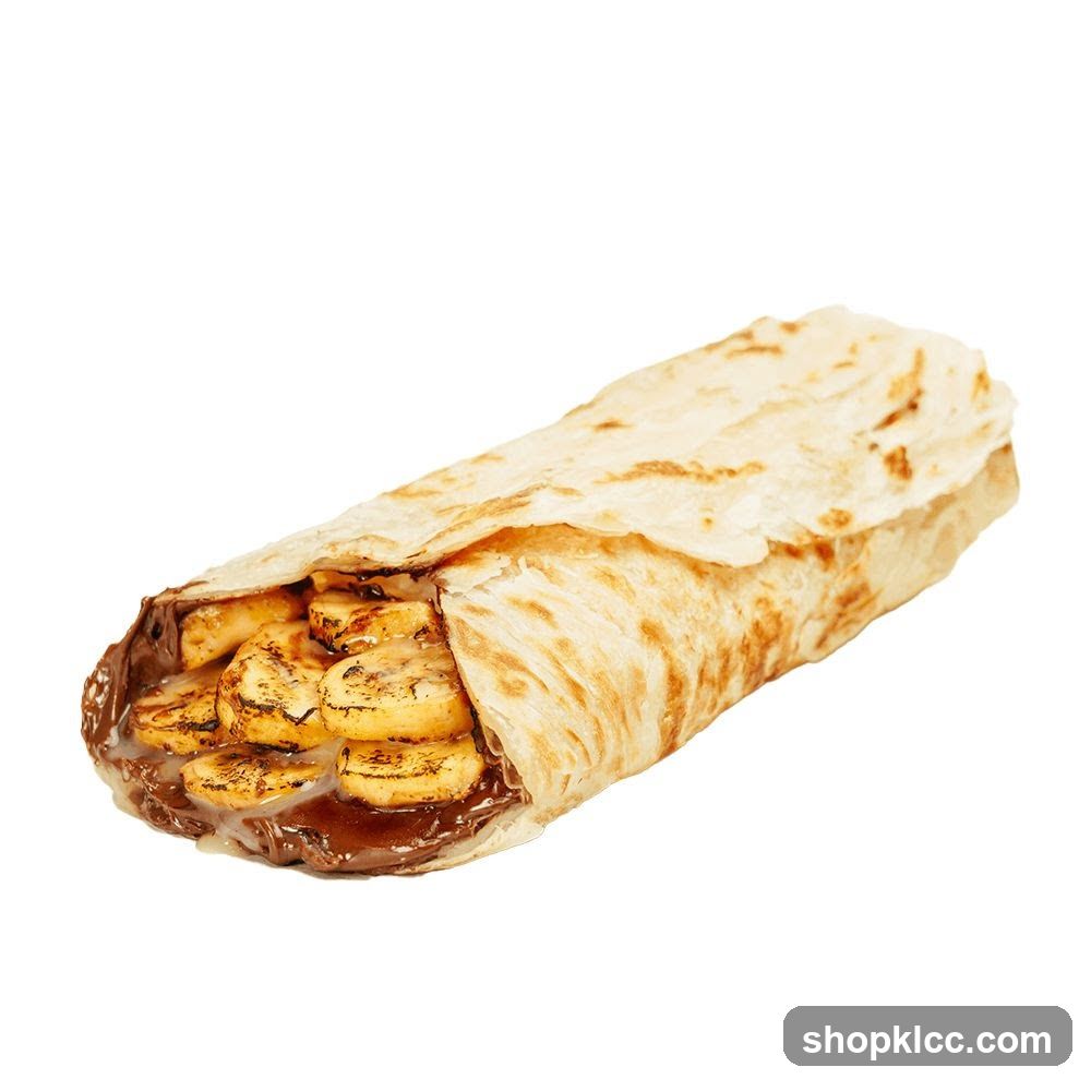 Banana and Chocolate Wrap