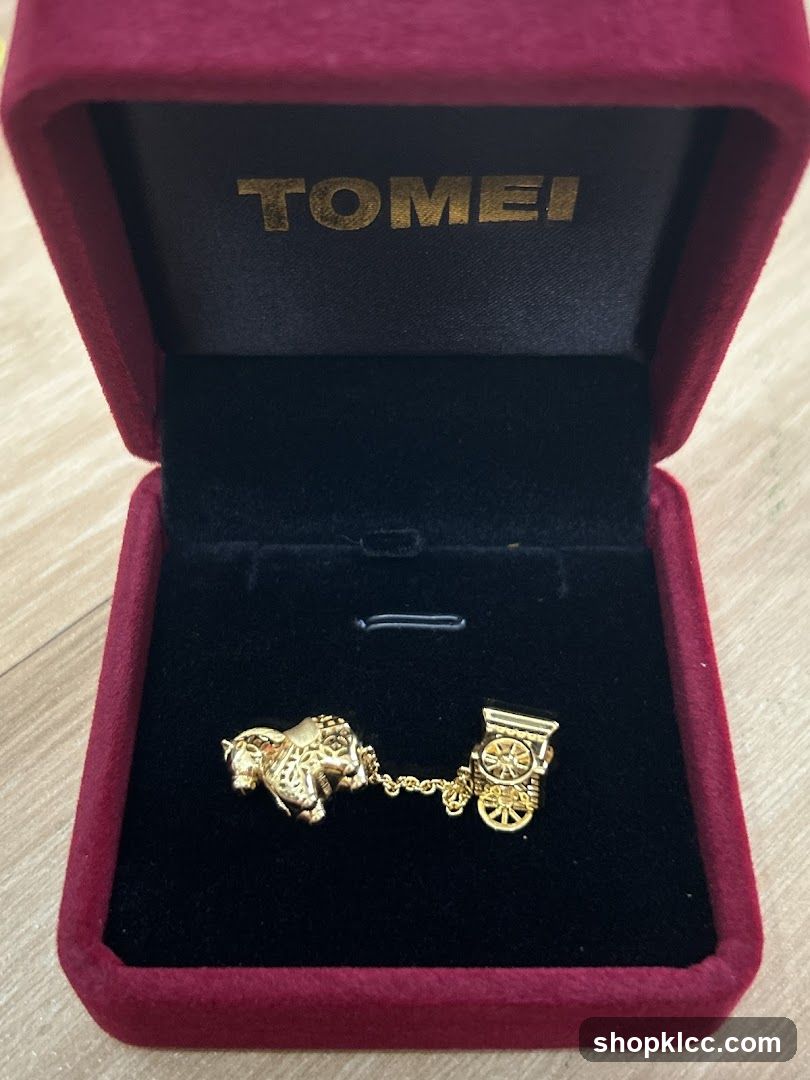 Gold Charm in Jewelry Box