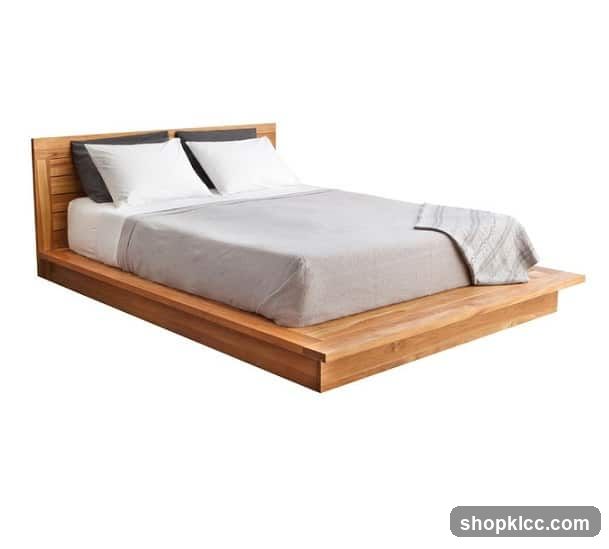 Wooden Platform Bed