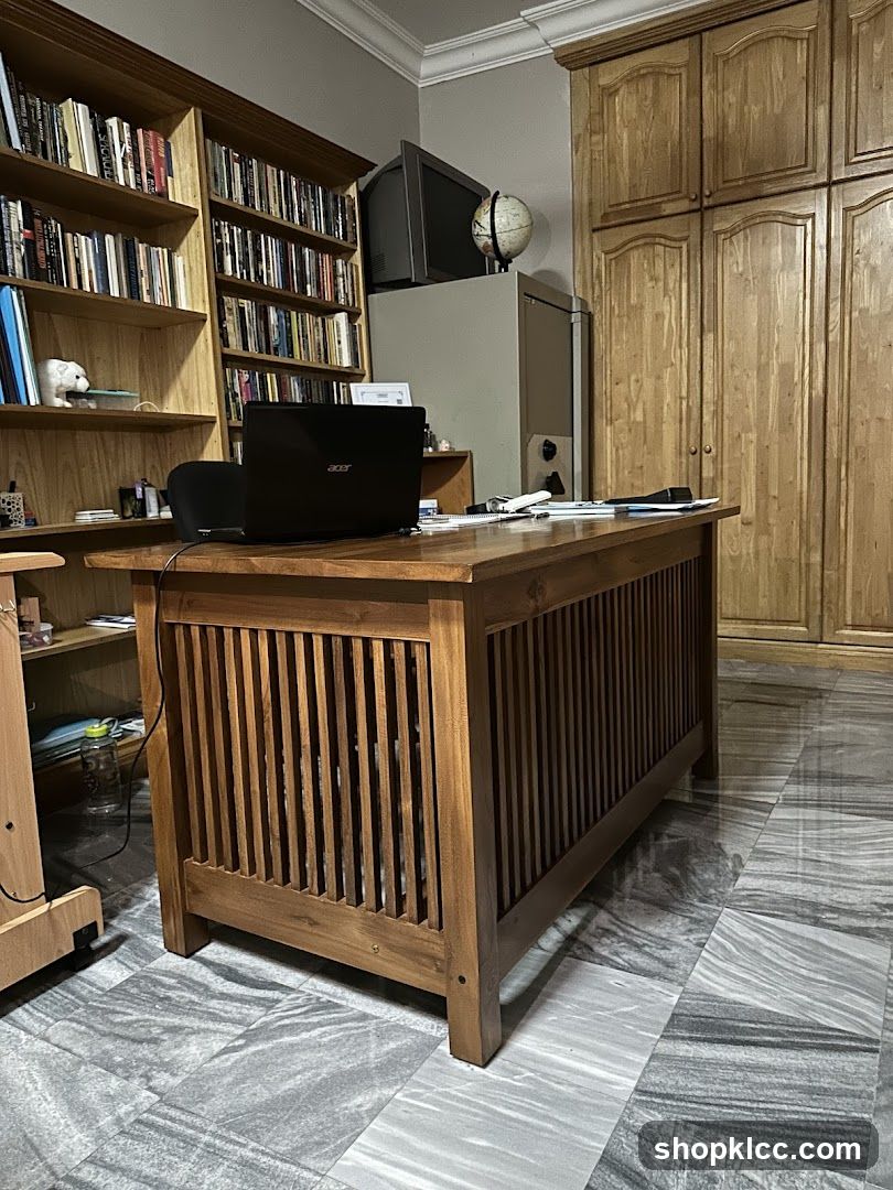 Office Desk with Bookshelves