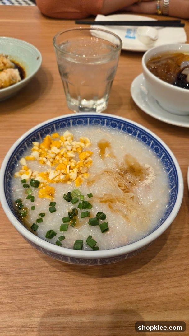 Congee with toppings