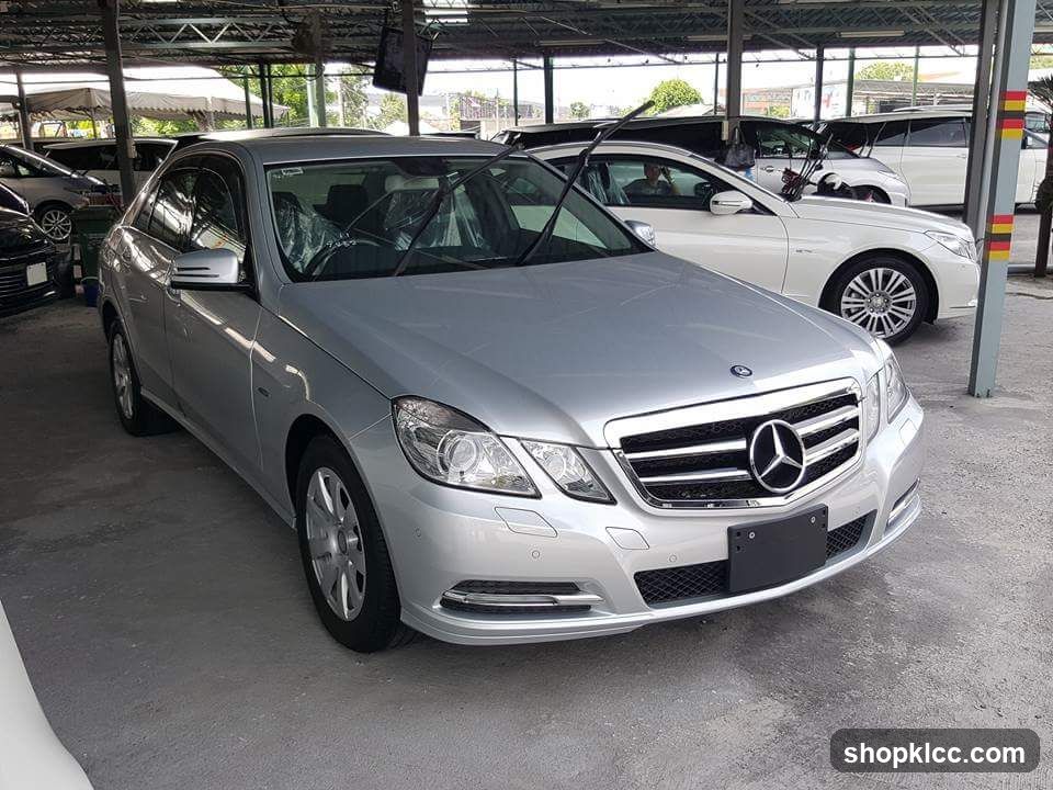 Silver Mercedes-Benz E-Class in Car Lot