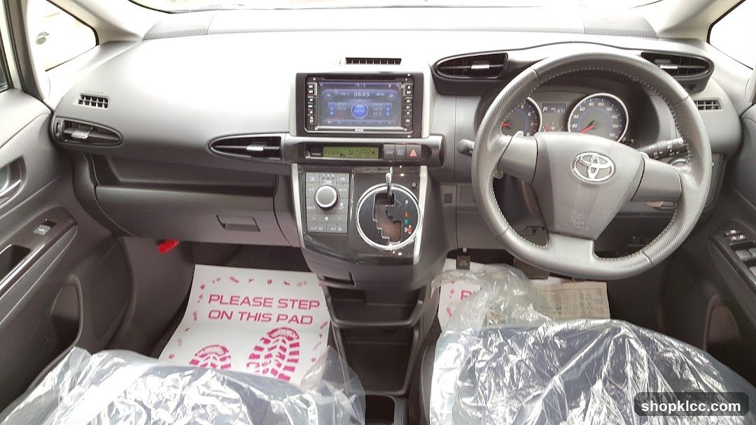 Car Interior with Protective Mat