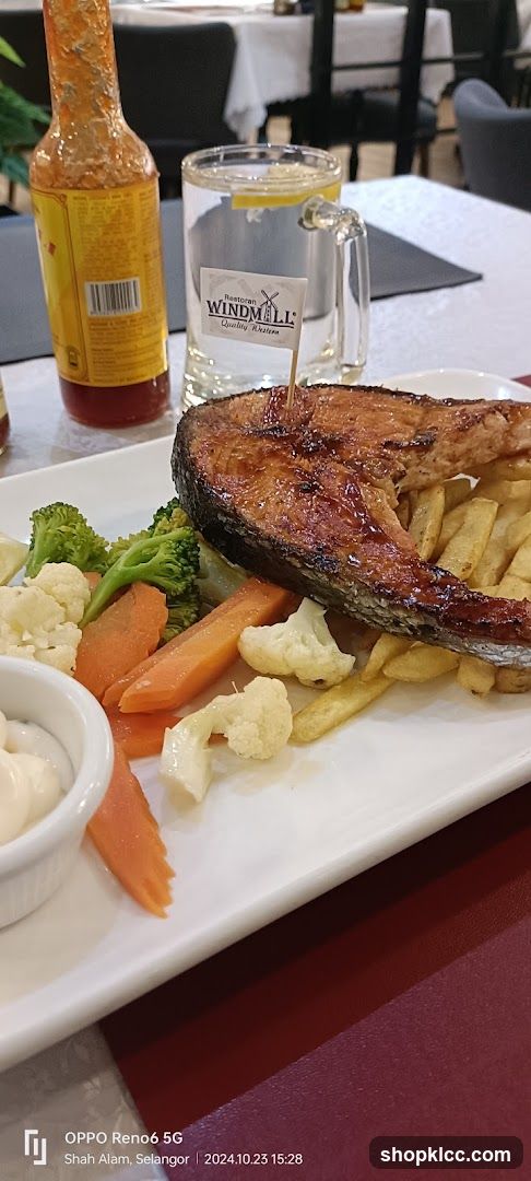 Salmon Steak Dinner