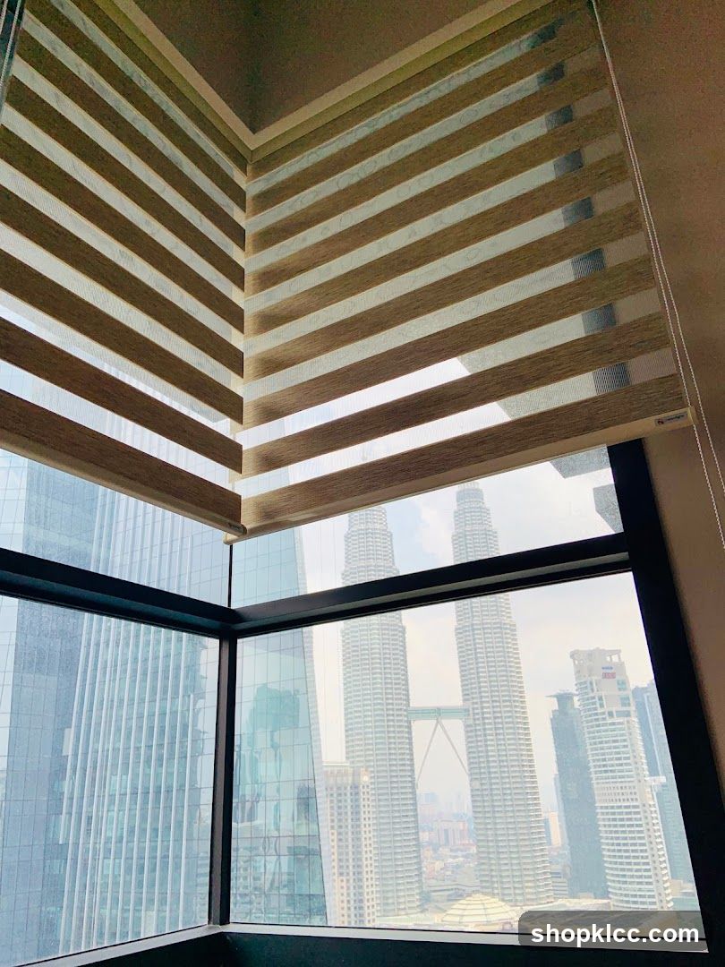 City View from High-Rise Window