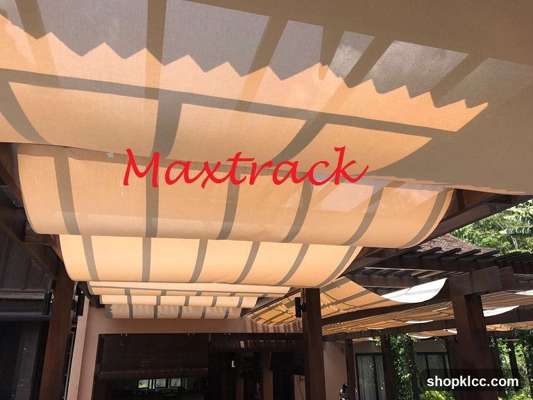 Maxtrack awning structure