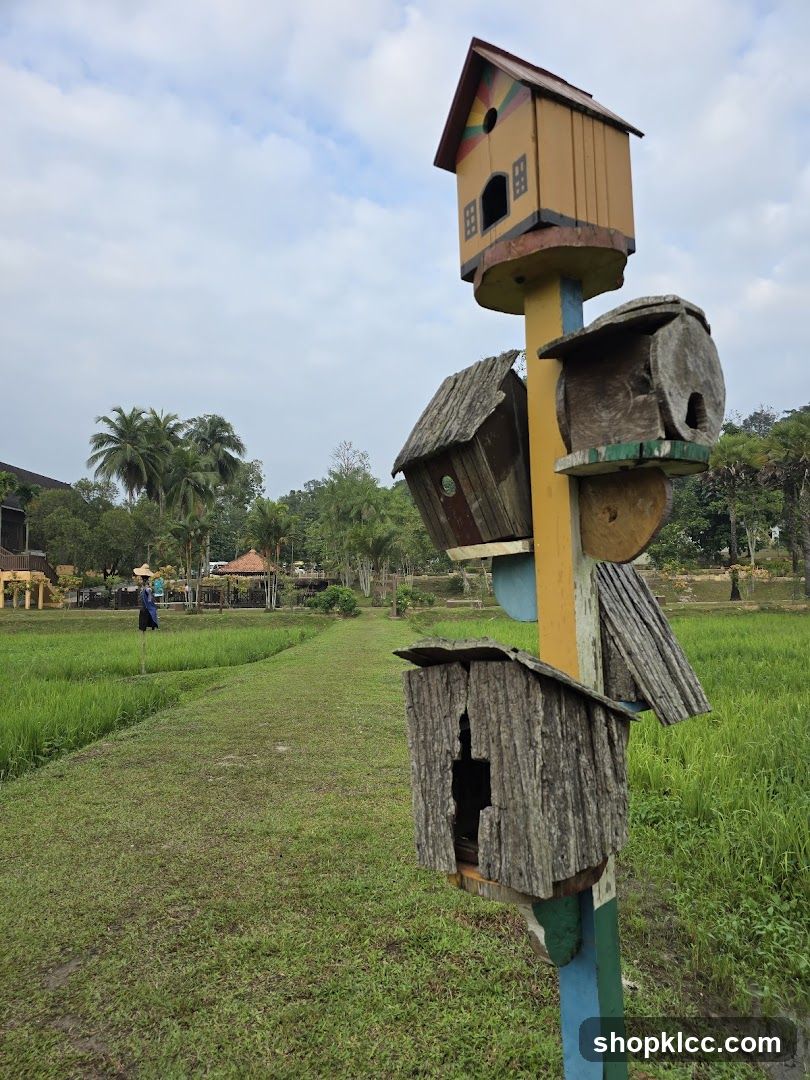 Birdhouses on a pole