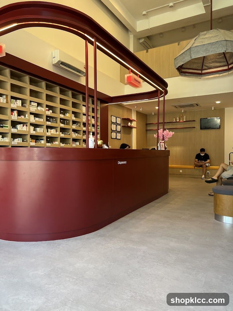 Interior of a pharmacy or medical store