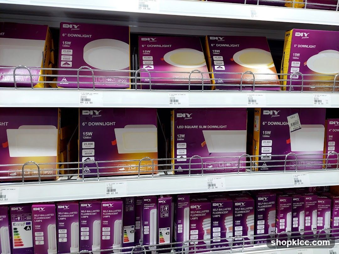DIY Lighting Store Shelf