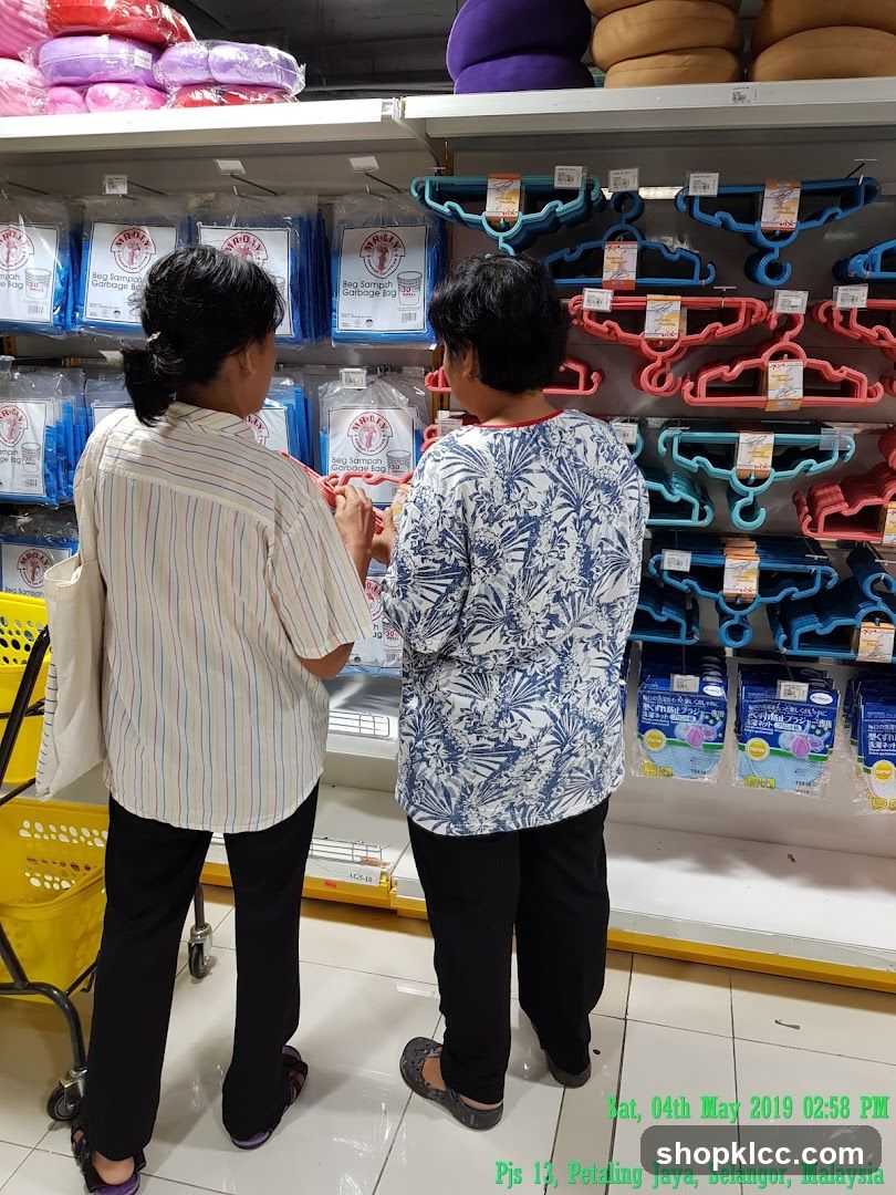 Shopping in a store aisle