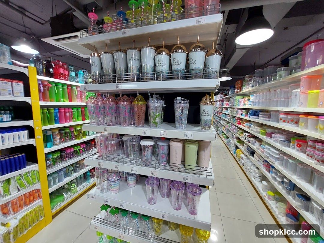 Store Interior with Tumbler Display