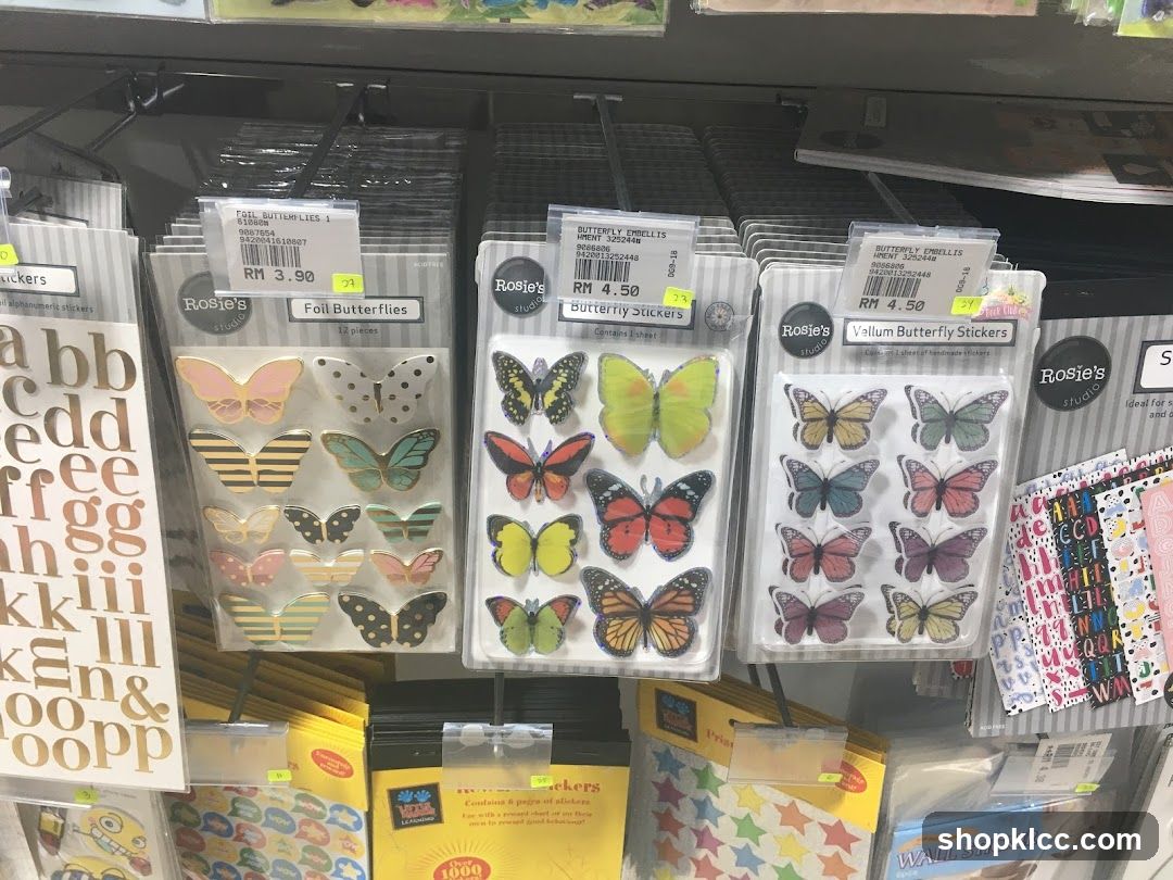 Sticker Display at Store