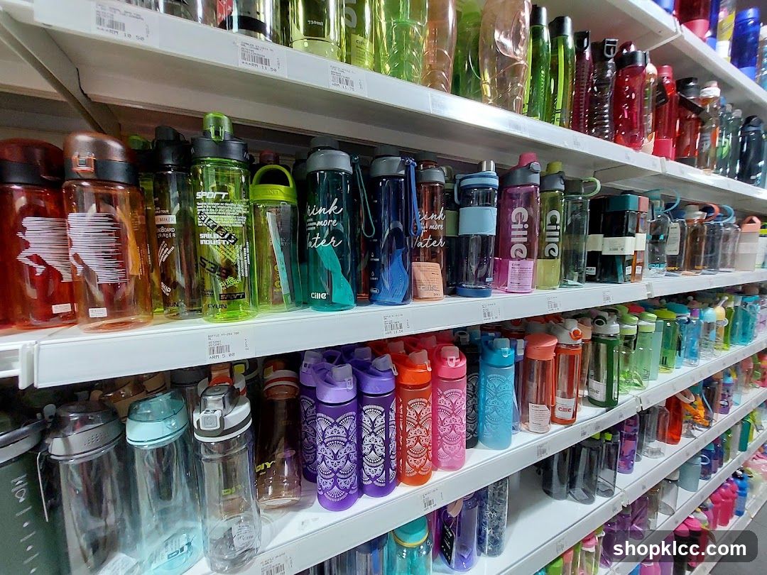 Water Bottle Shelf Display