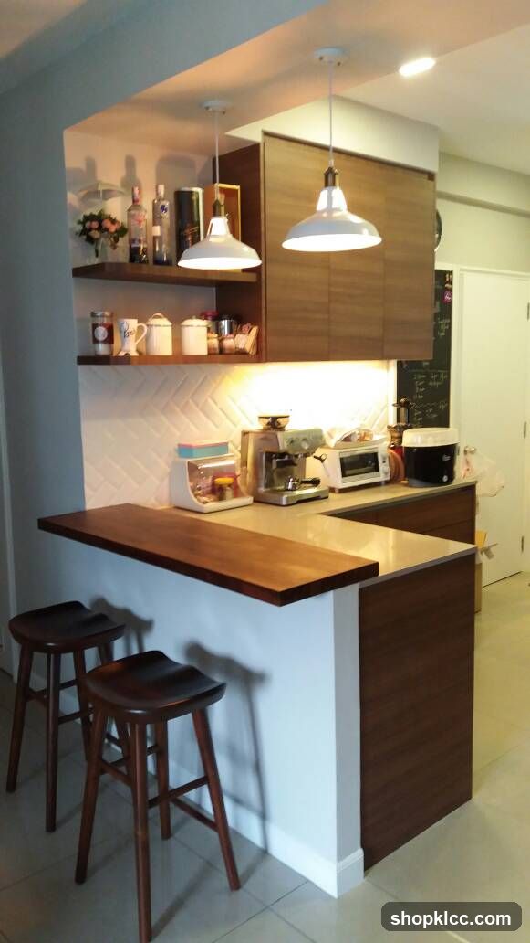 Modern Kitchen Bar Area