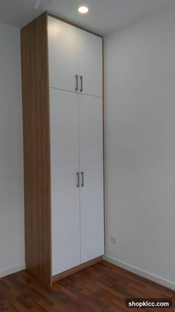 Modern Wardrobe in Empty Room