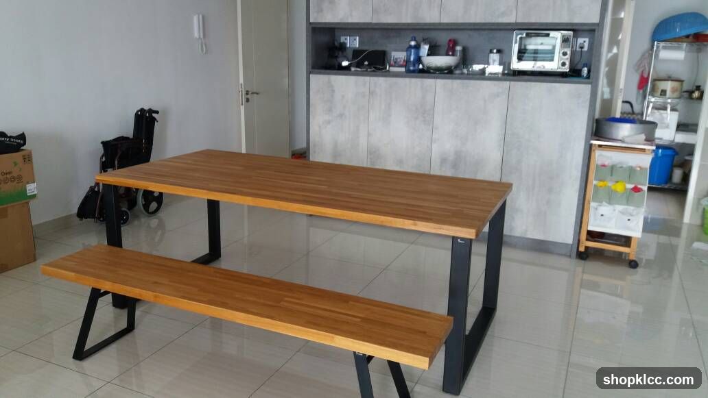 Wooden Dining Set in a Home Interior