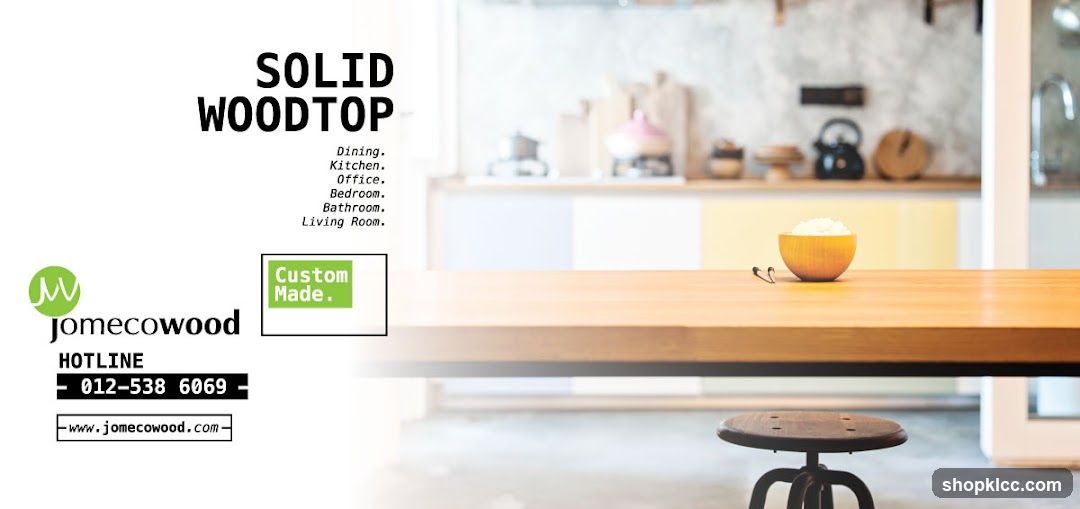 Jomecowood Solid Woodtop Advertisement