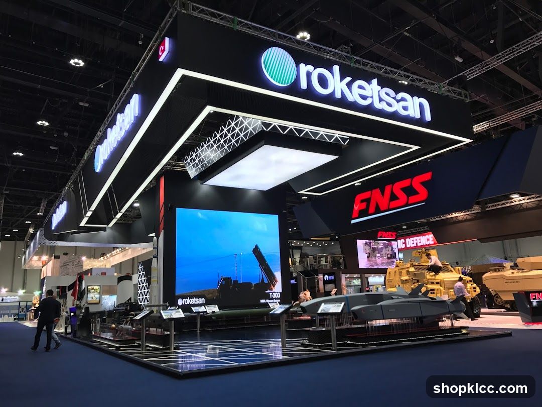 Roketsan and FNSS Defense Exhibition Booth