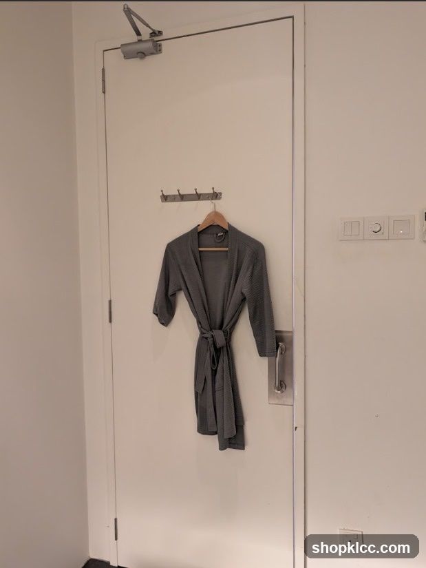 Bathrobe Hanging on Door