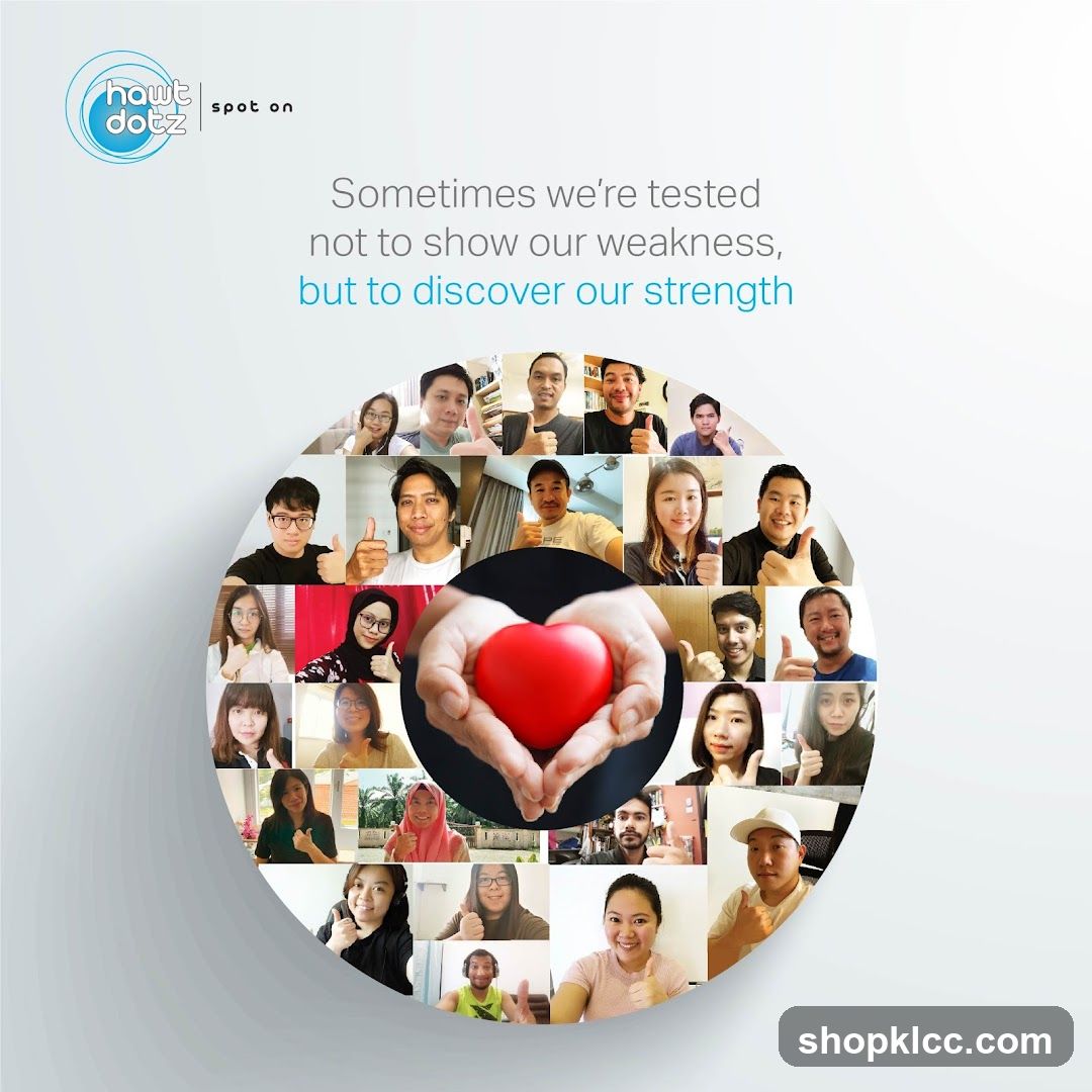Sometimes we're tested not to show our weakness, but to discover our strength