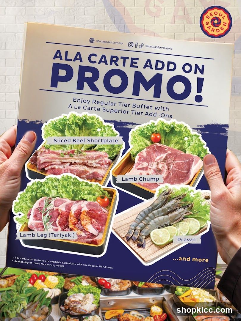 Seoul Garden Ala Carte Add On Promo