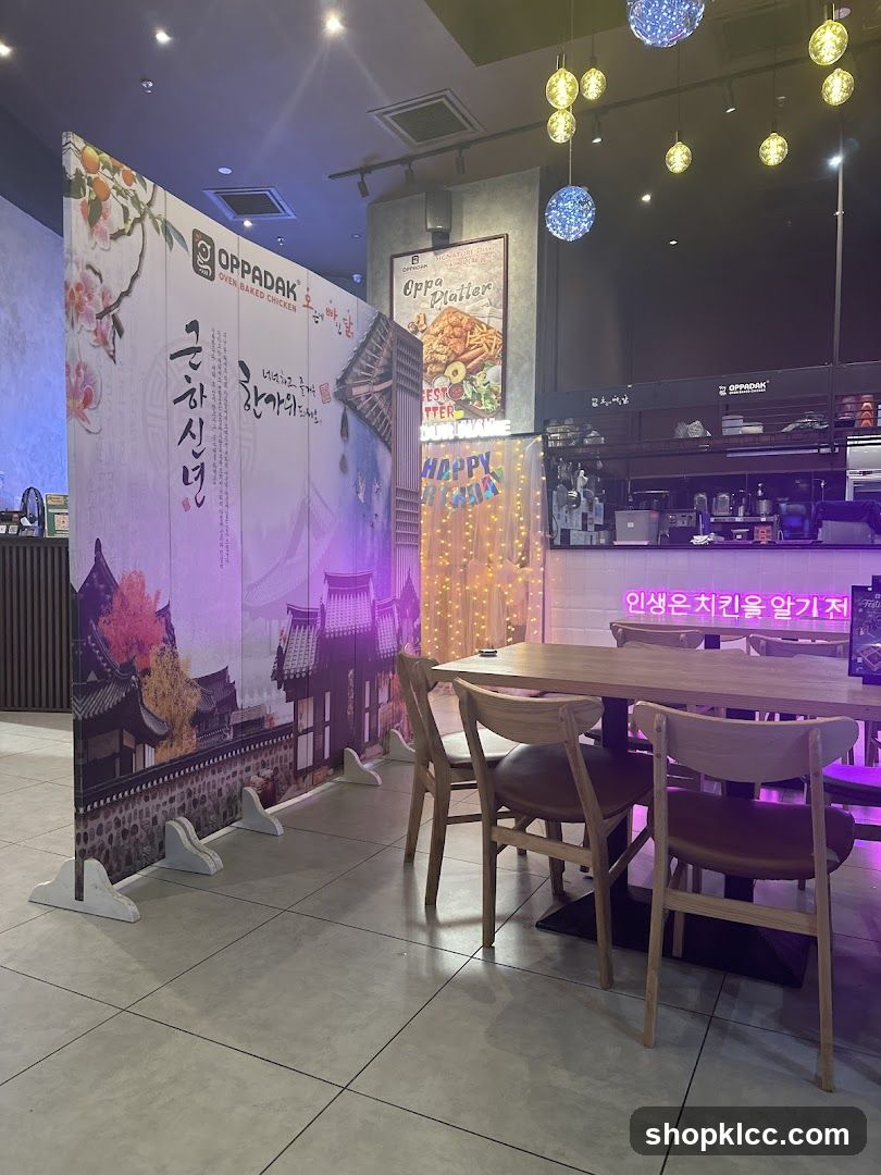 Restaurant Interior with Korean Theme