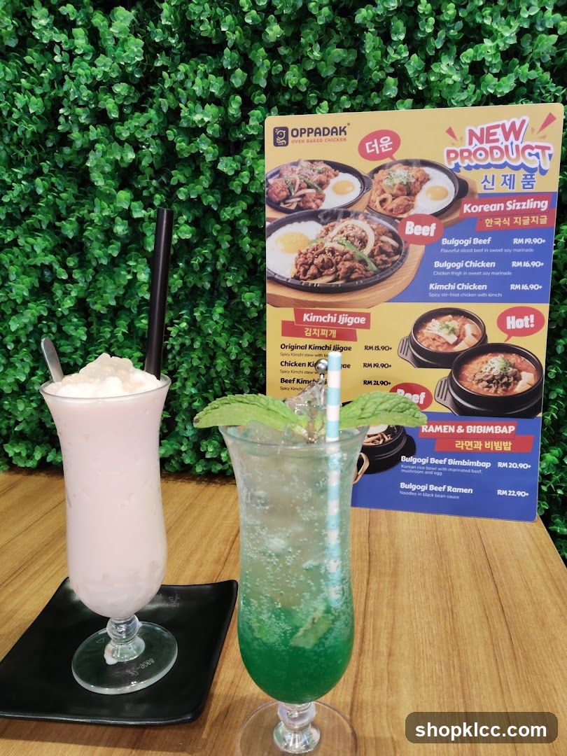 Menu and Drinks