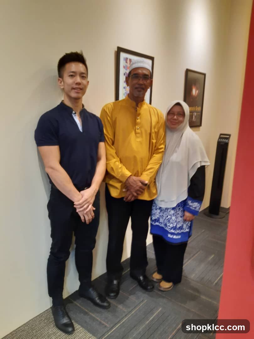 Three people posing for a photo