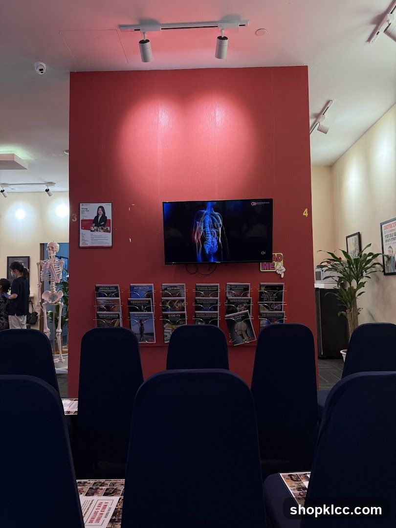 Waiting Area with Anatomical Display