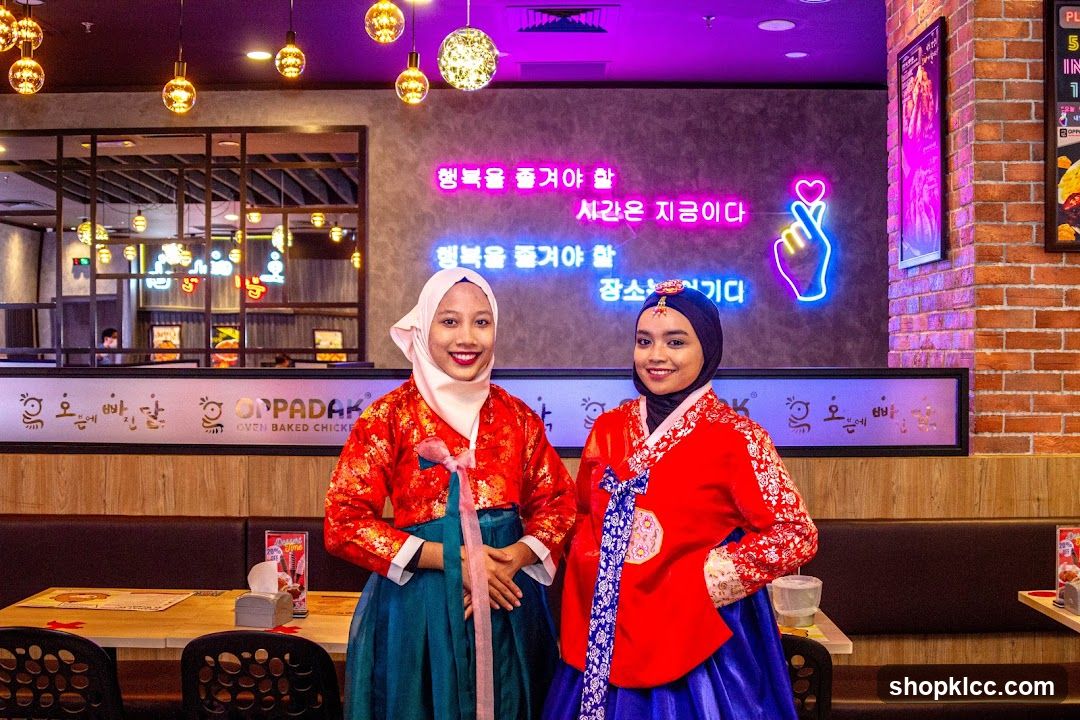 Two Women in Traditional Korean Attire