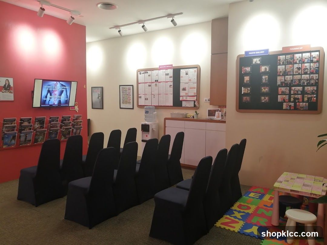 Waiting Area with Chairs and Displays