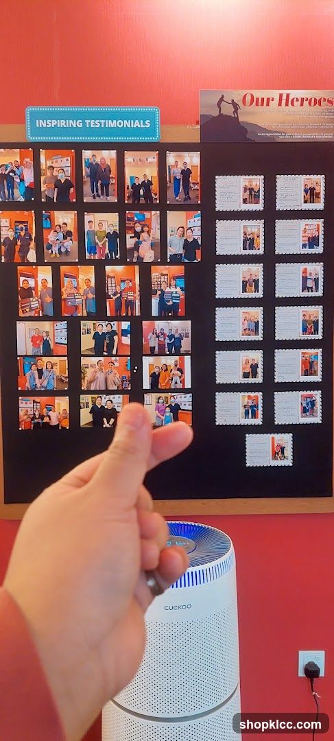 Inspiring Testimonials and Our Heroes Display