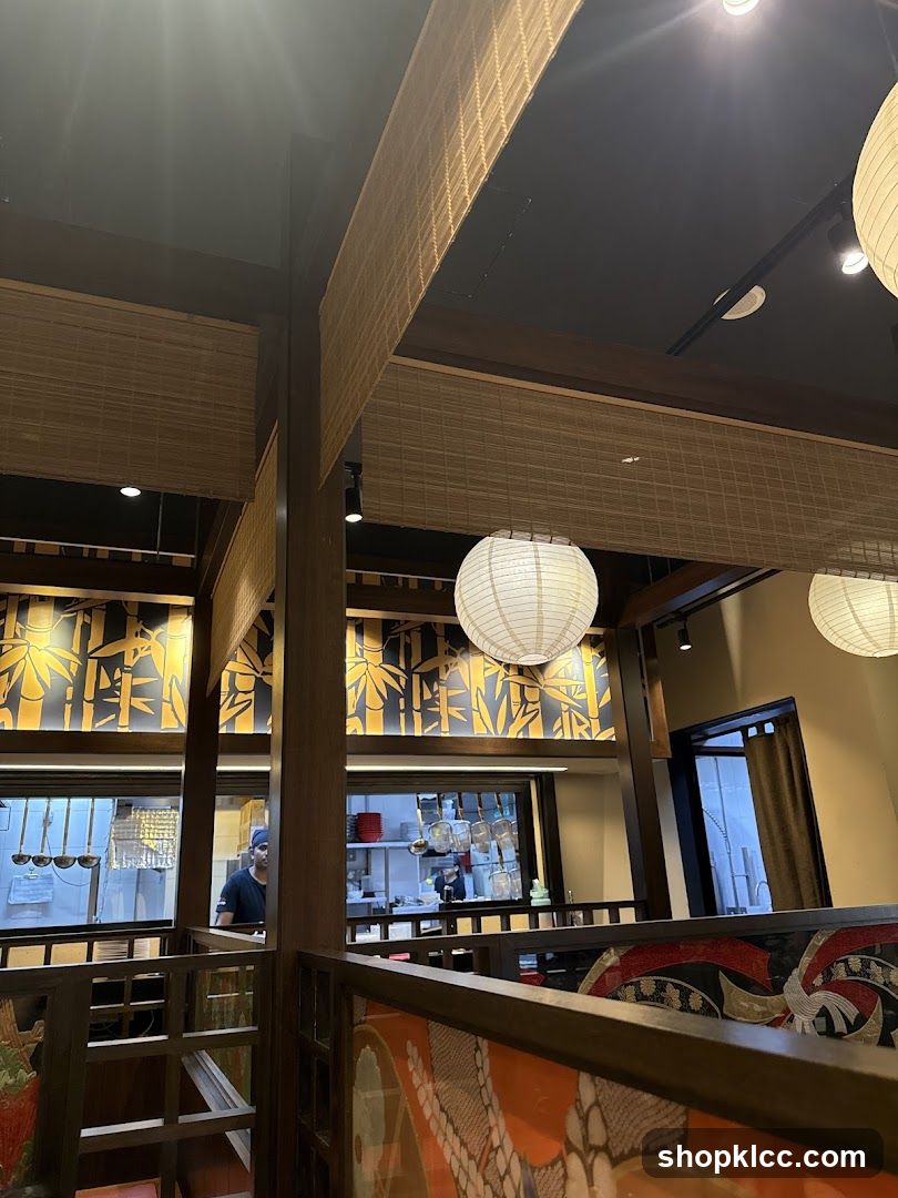 Restaurant Interior with Japanese Decor