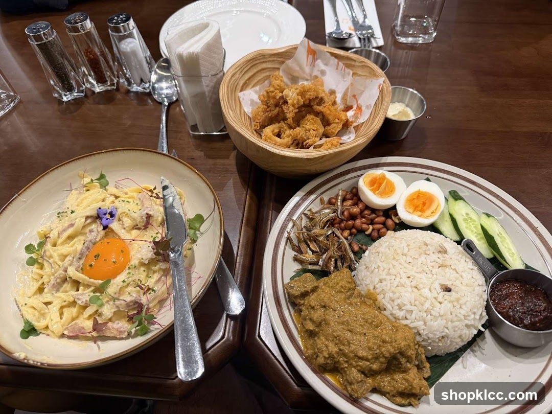 Nasi Lemak and Pasta