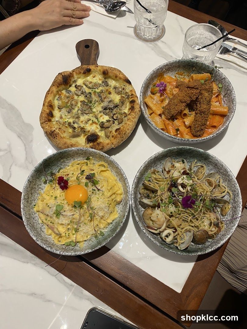 Four Dishes on a Table
