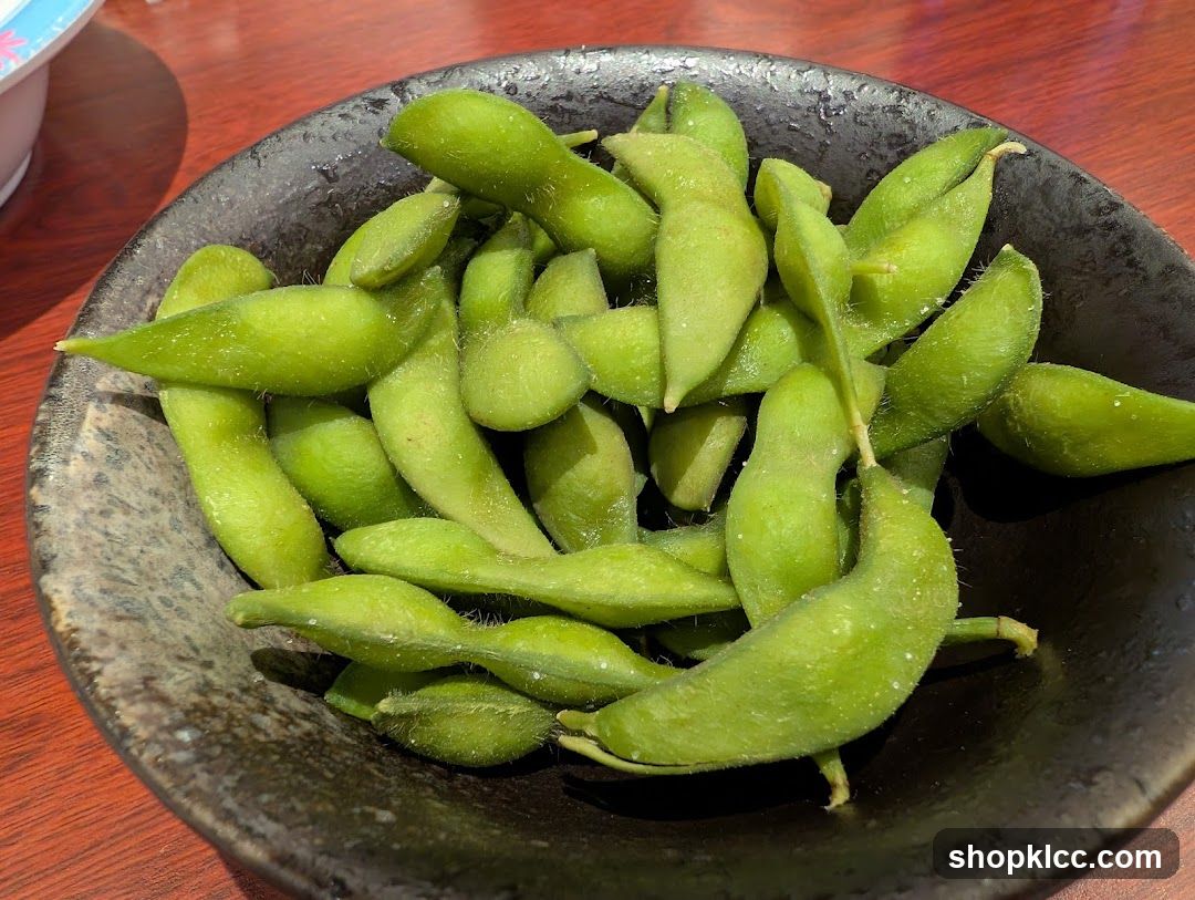 Edamame in a Bowl
