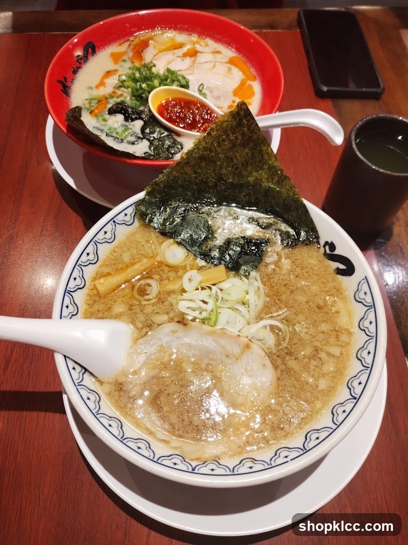 Two bowls of ramen
