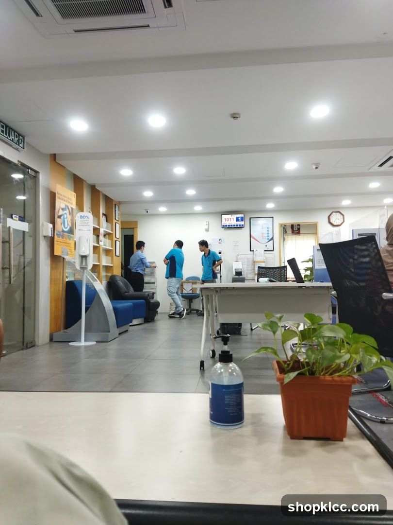 Office Interior with Staff and Seating
